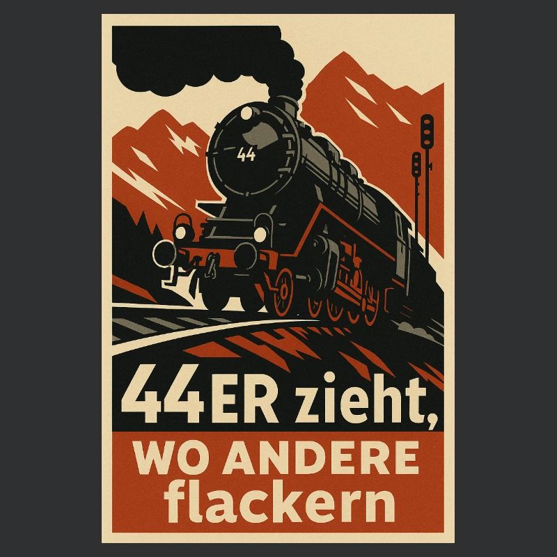 Railway 44 pulls where others flicker freight train