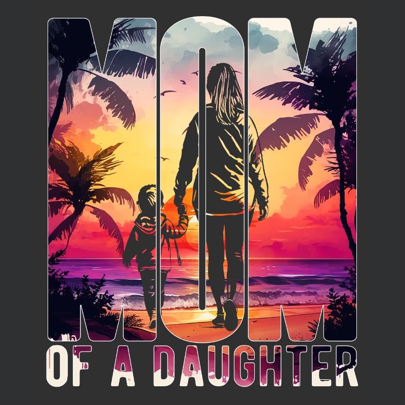 Mutter mit einer Tochter Muttertag Strand Mama