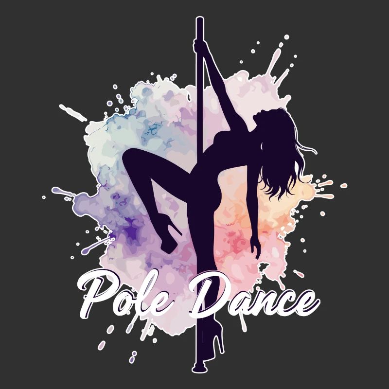 Pole Dance Poledancerinnen Aquarell stark Geschenk