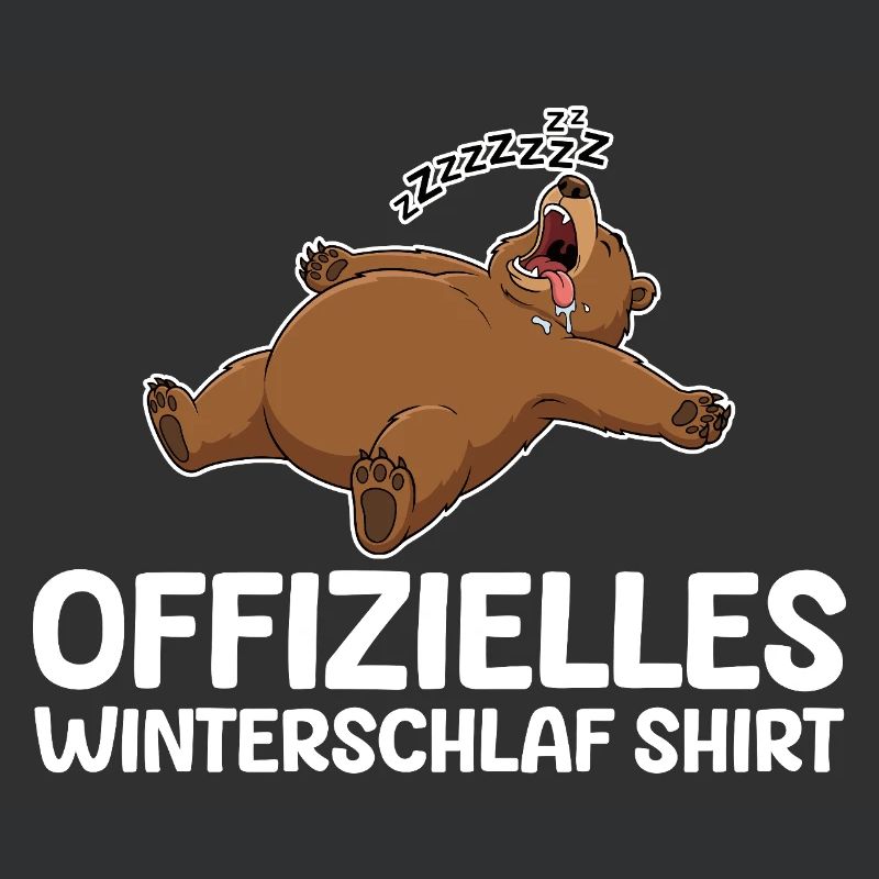 Winterschlaf Modus Bär Lustig Langschläfer