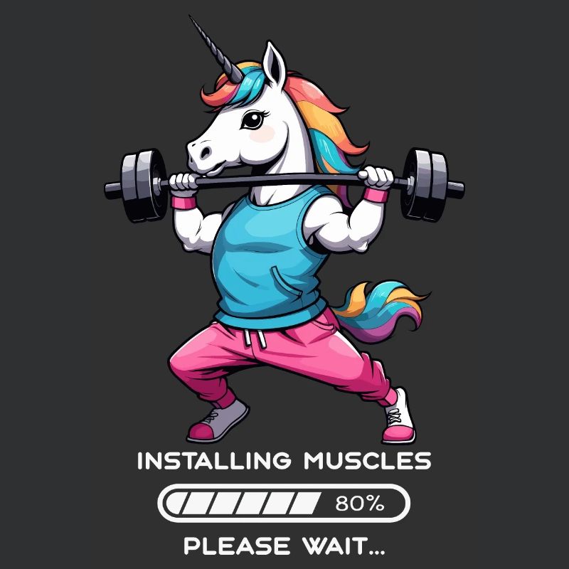 Bodybuilder Einhorn