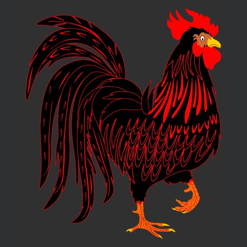 Schwarzer Hahn Coq