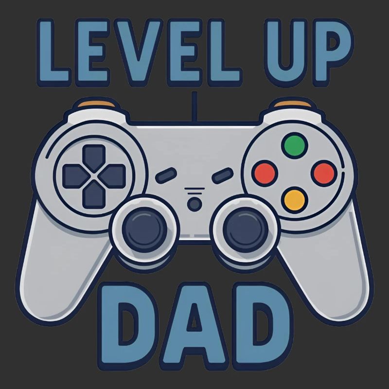 Level Up Dad – Gamer Controller Geschenk