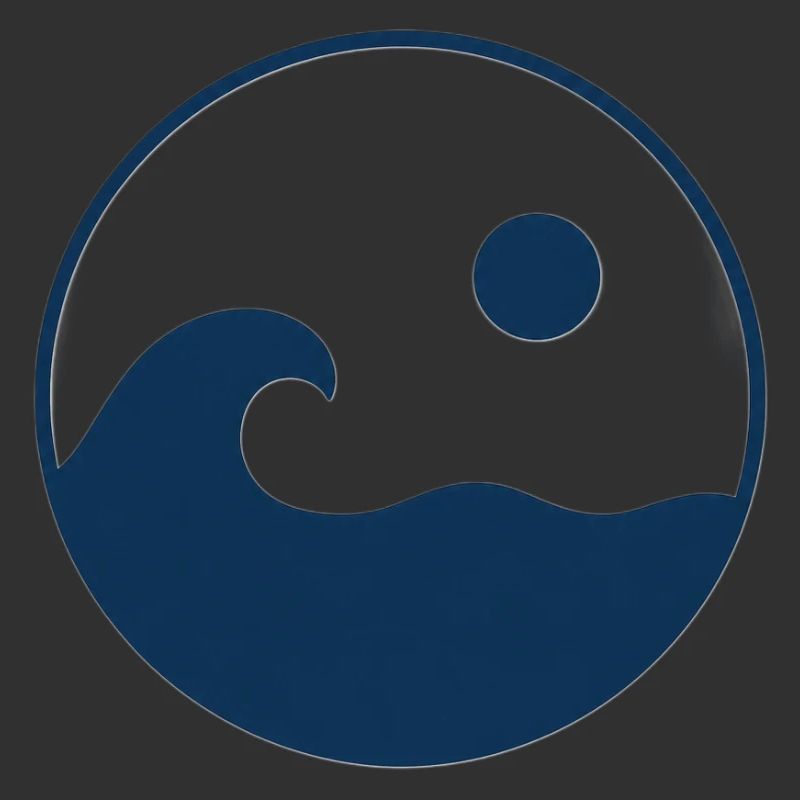 Circle Waves Sun Logo