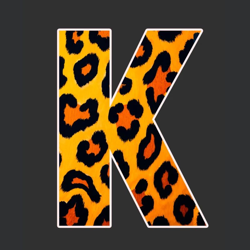 Leopard letter K