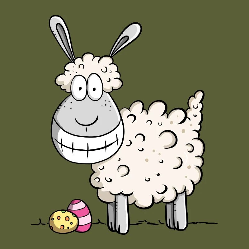Happy Easter sheep I Easter gift Easter motive Fun
