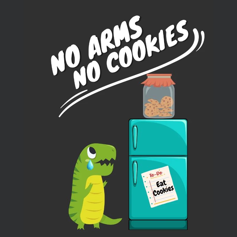 Pas de bras, pas de biscuits, drôle de dinosaure