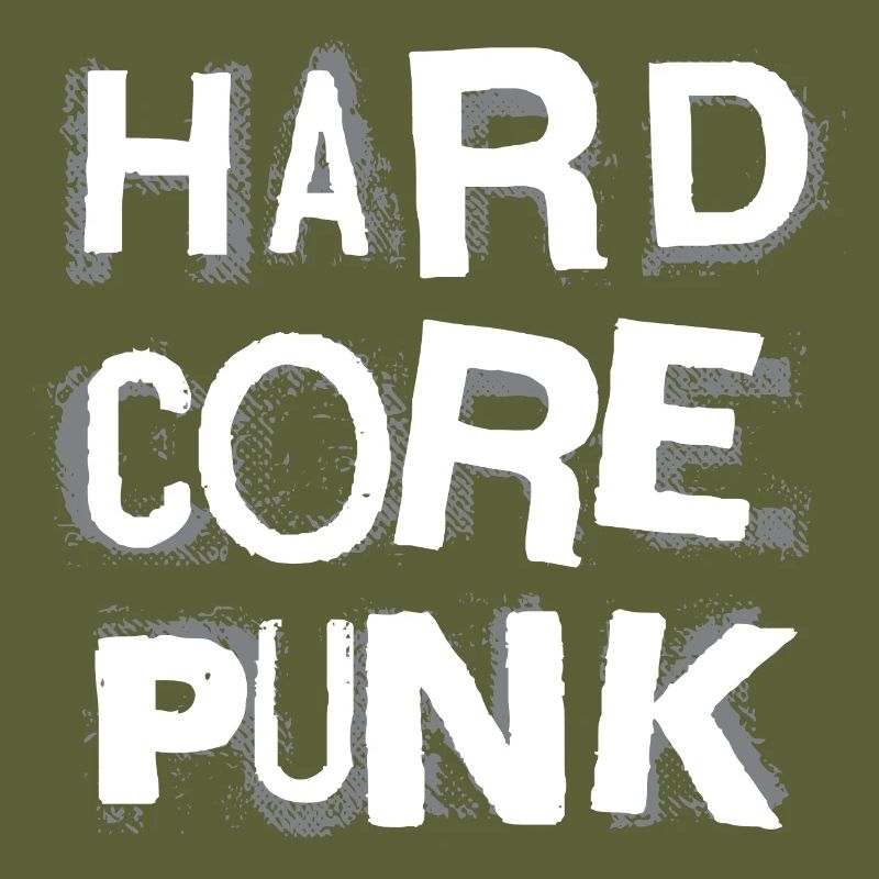 Hardcore Punk Schablone Text