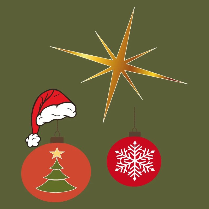 Weihnachtsstern und Weihnachtskugel