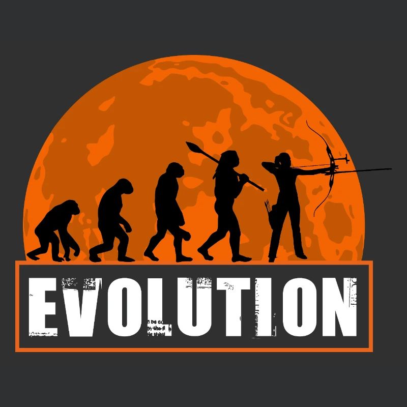 Archy Evolution Hunter Silhouette Rétro Vintage