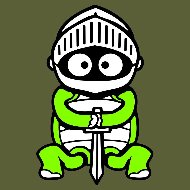 Turtle Knight Épée Fighter Armure Casque