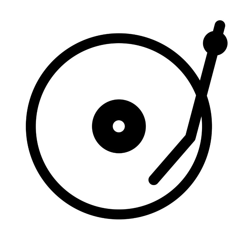 DJ Turntable Black