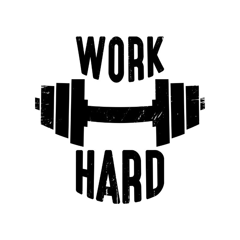 Work Hard Hantel schwarz