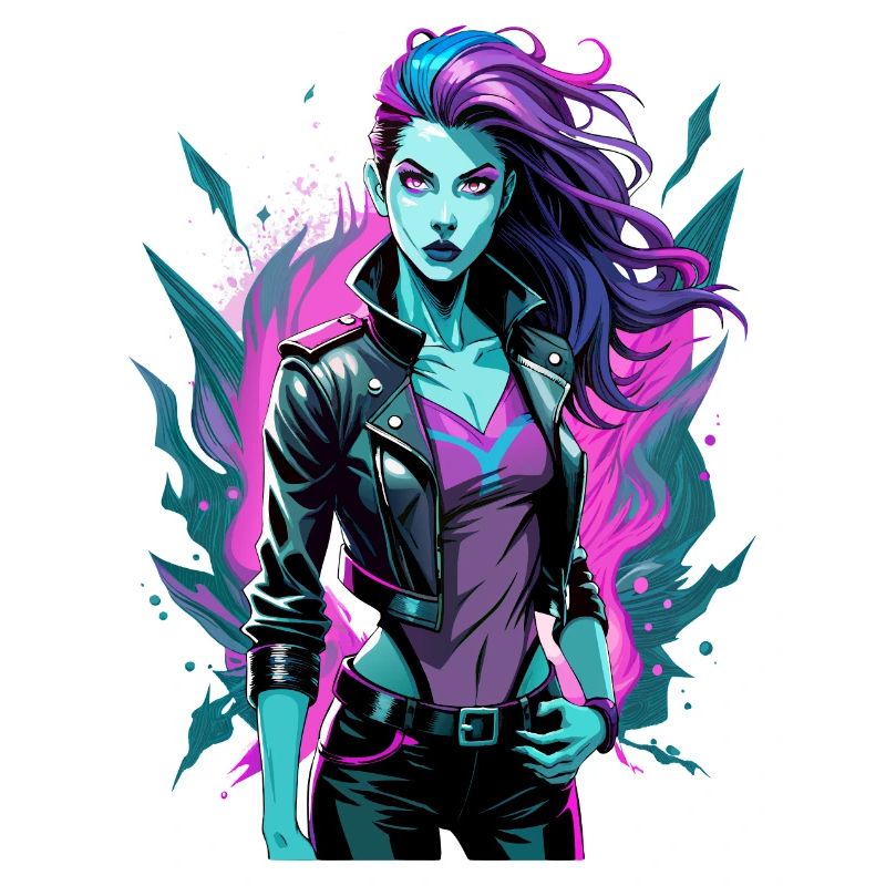 Moderne Tinte Gothic Gir
