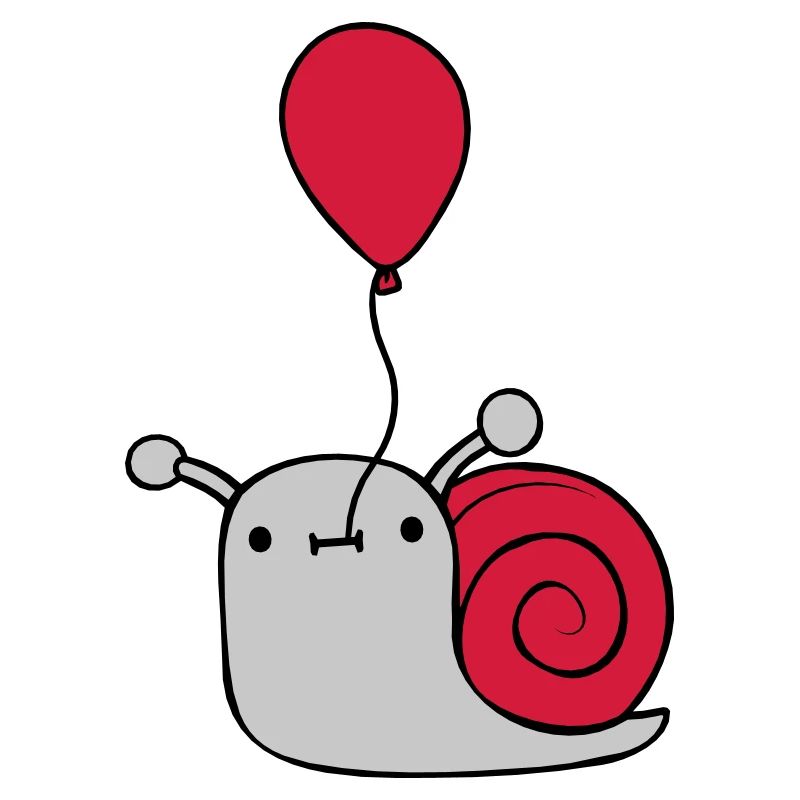 Cute balloon snail