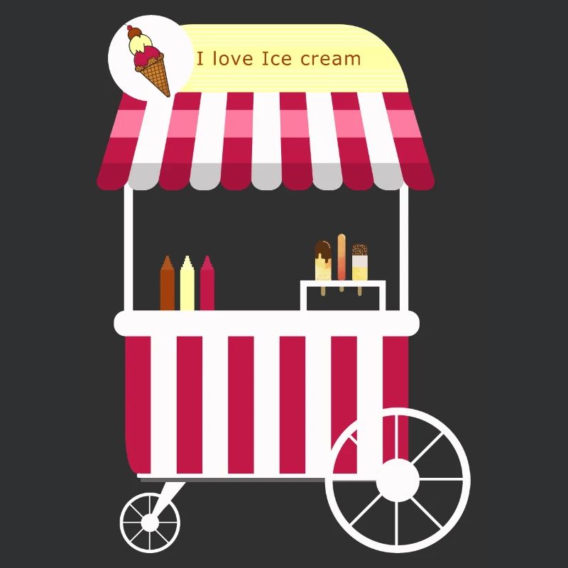 Eiswagen, Eismann, Eisdiele, Eiskrem, Eis,