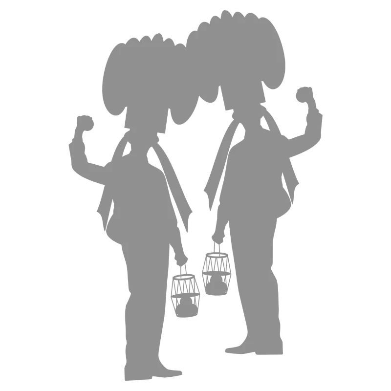 Carnaval de Binche - Silhouette de Gille