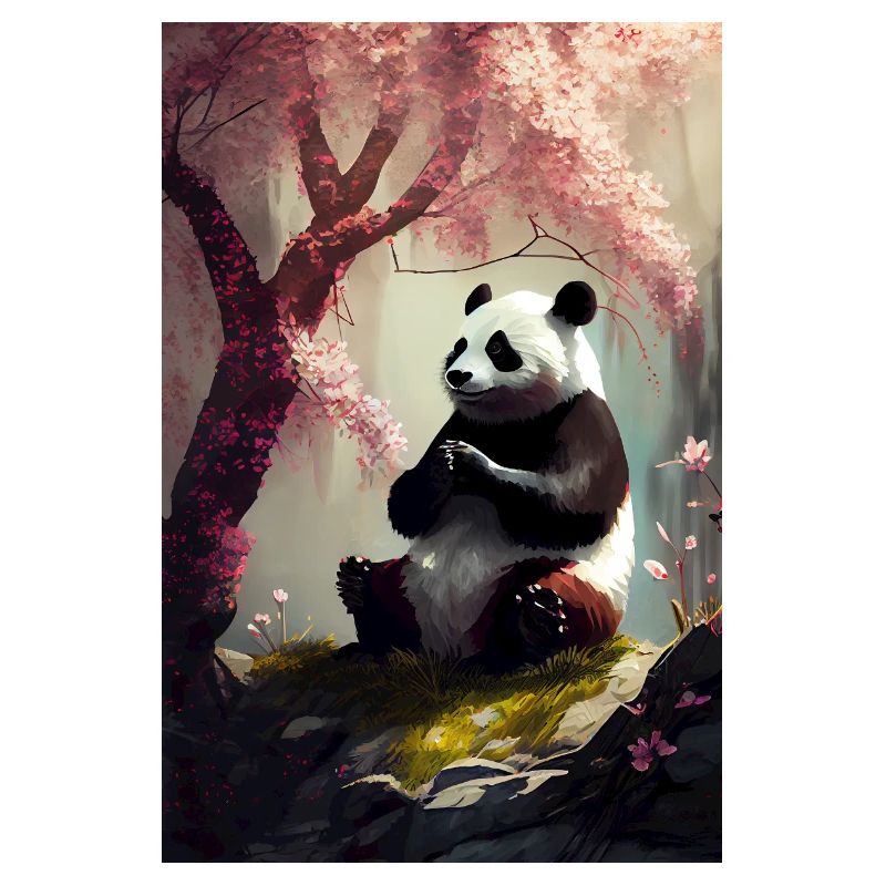 Pandabär Panda Tier Pandas Cherry Tree