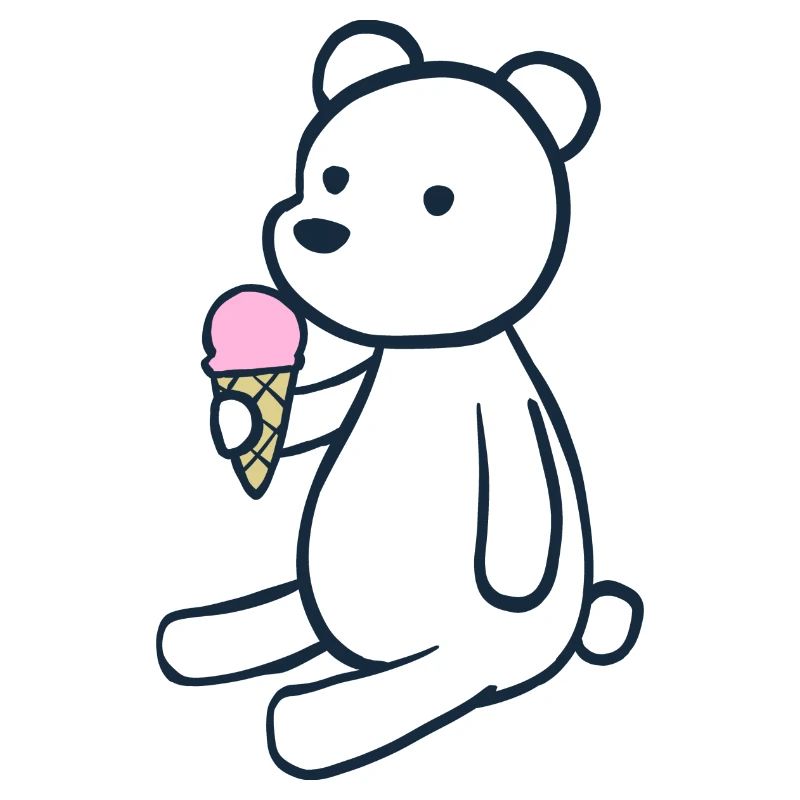 niedliches Eis Eisbär