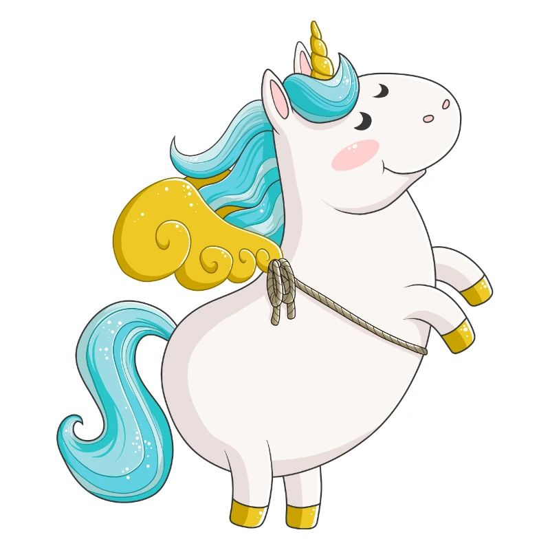 Fliegendes Comic Einhorn