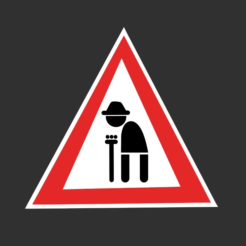 Caution Old Man