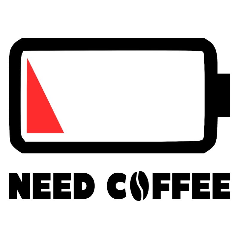Need Coffee Battery Indicator Gift