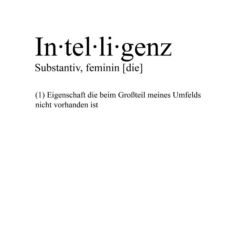 Definition von Intelligenz (Lustig)