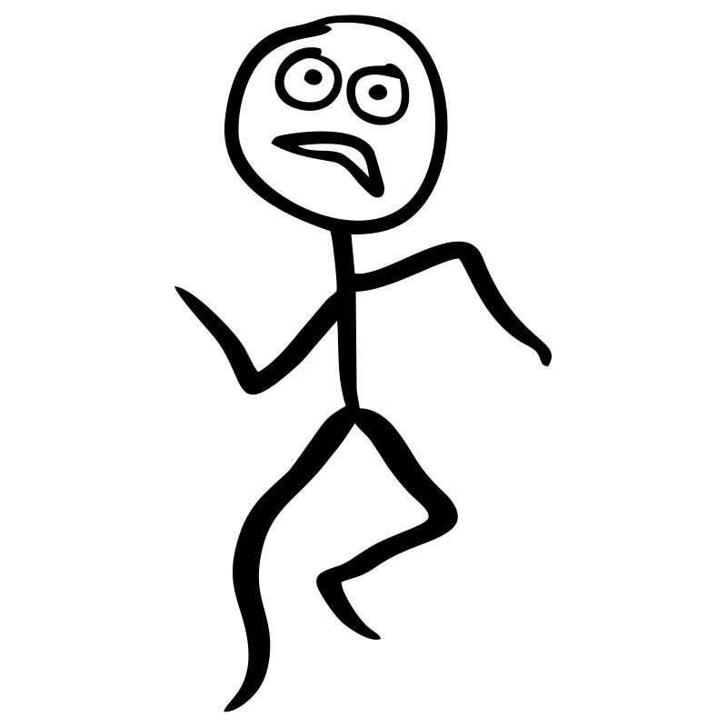 Running figure de bâton, en cours d'exécution, coureur