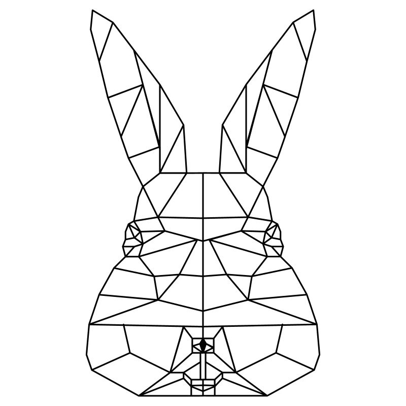 Easter Bunny Polygon