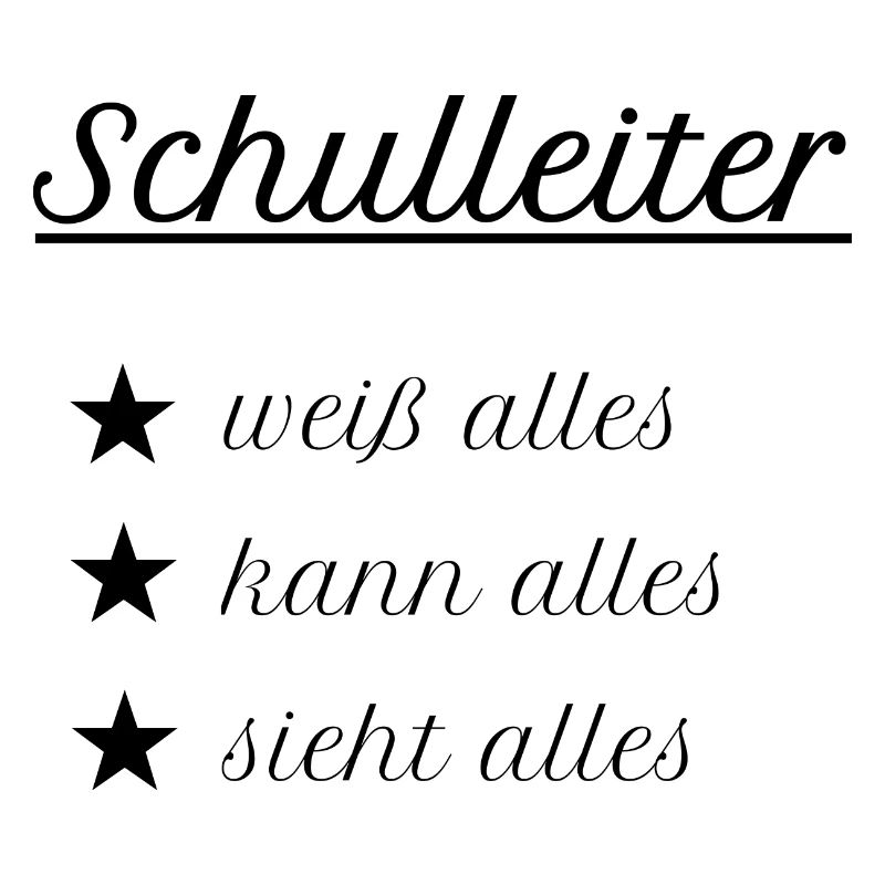 Schulleiter Schulleitung Schule Rektor Geschenk