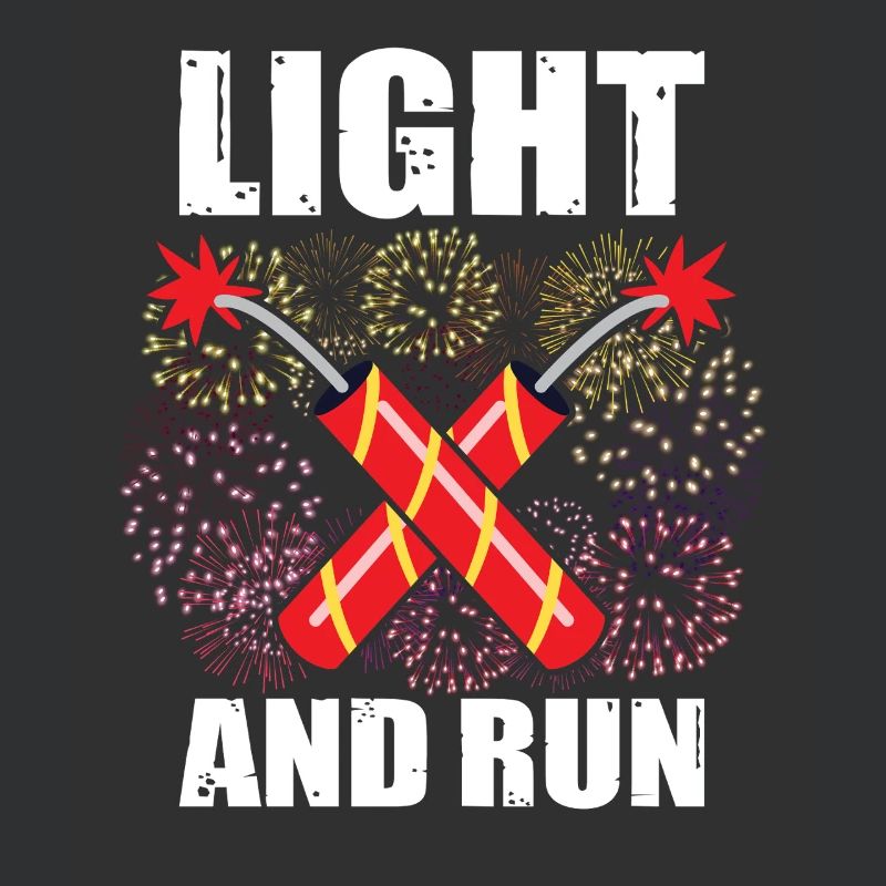 Light and run pyrotechnicians, firecrackers, fireworks