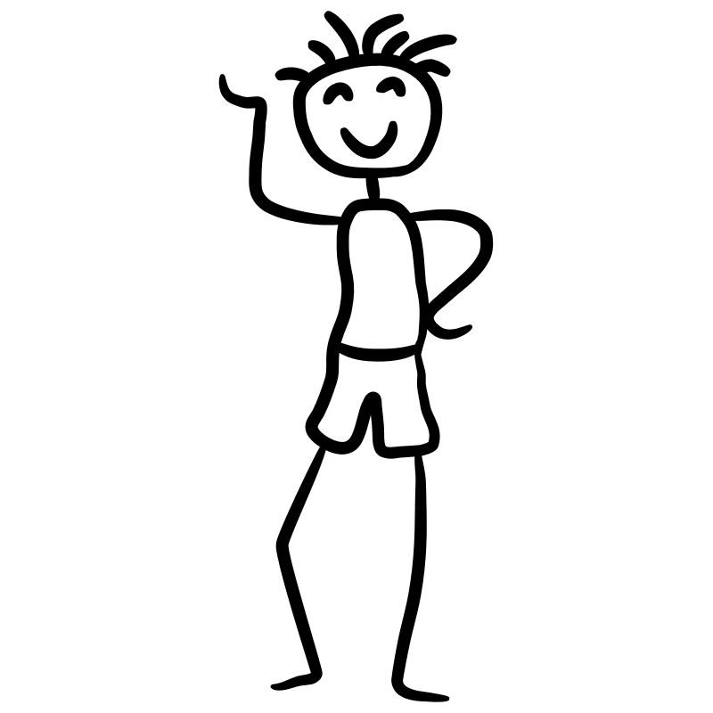 Glücklicher cooler Junge