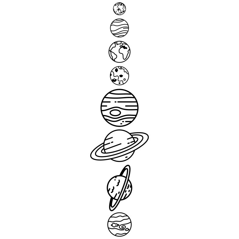 Sonnensystem Planeten – Solar System Weltraum