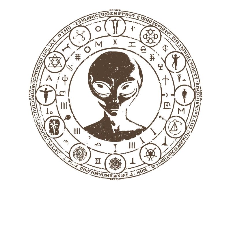 Mystical Alien Constellation Design