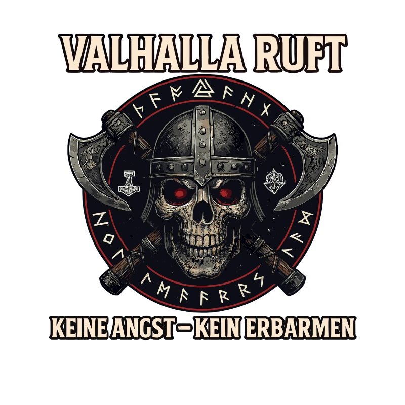 Valhalla Ruft Wikinger Runen Nordisch 