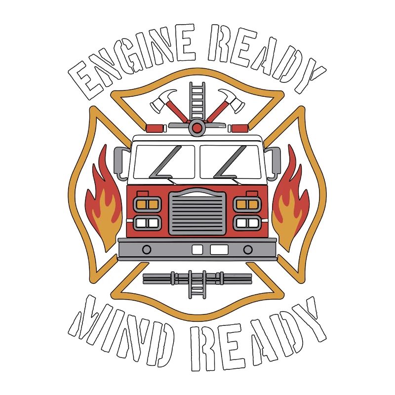 Fire Engineer Engine Ready Mind Ready Firefighting