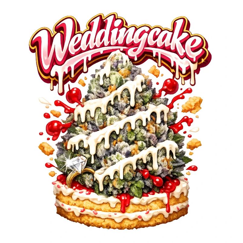 Wedding Cake Graffiti Bud Art Print