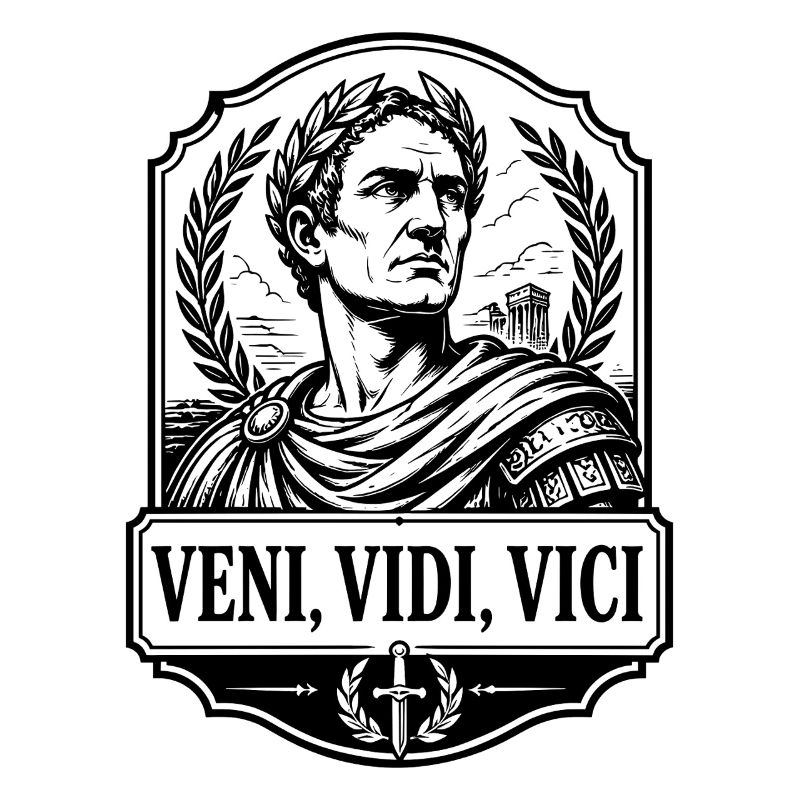 Caesar Veni Vidi Vici Rom Imperator Retro