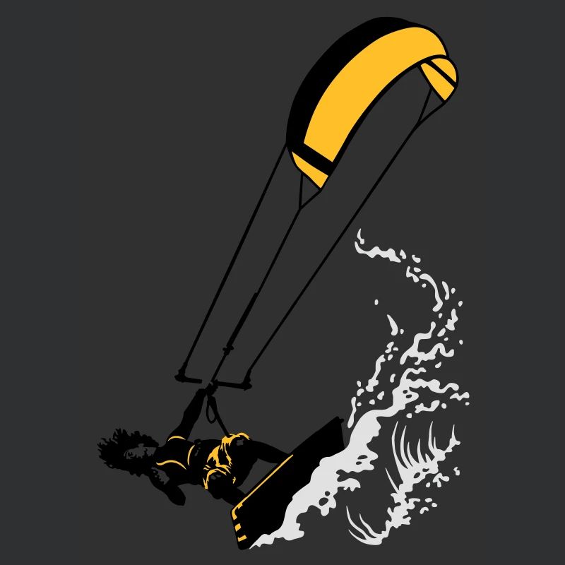 Kitesurfer and wave flex