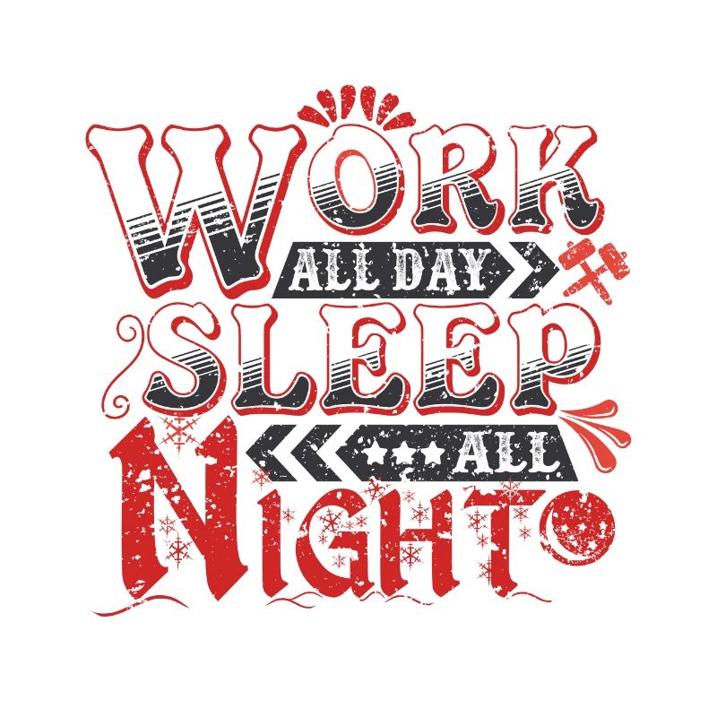 Sommeil de travail difficile détendu