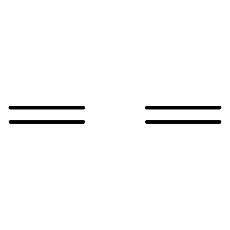 Deux doubles lignes