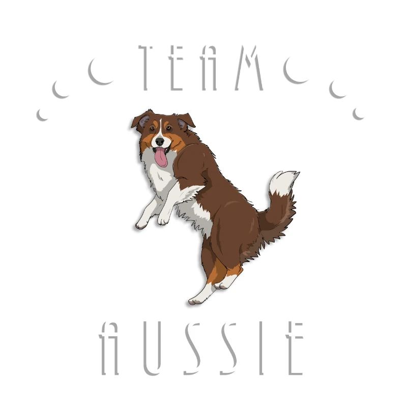 Team Aussie - Red Tri (with tail)