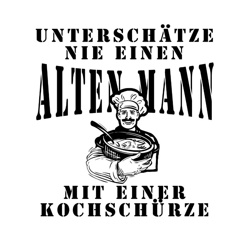 Old man with apron, Never underestimate