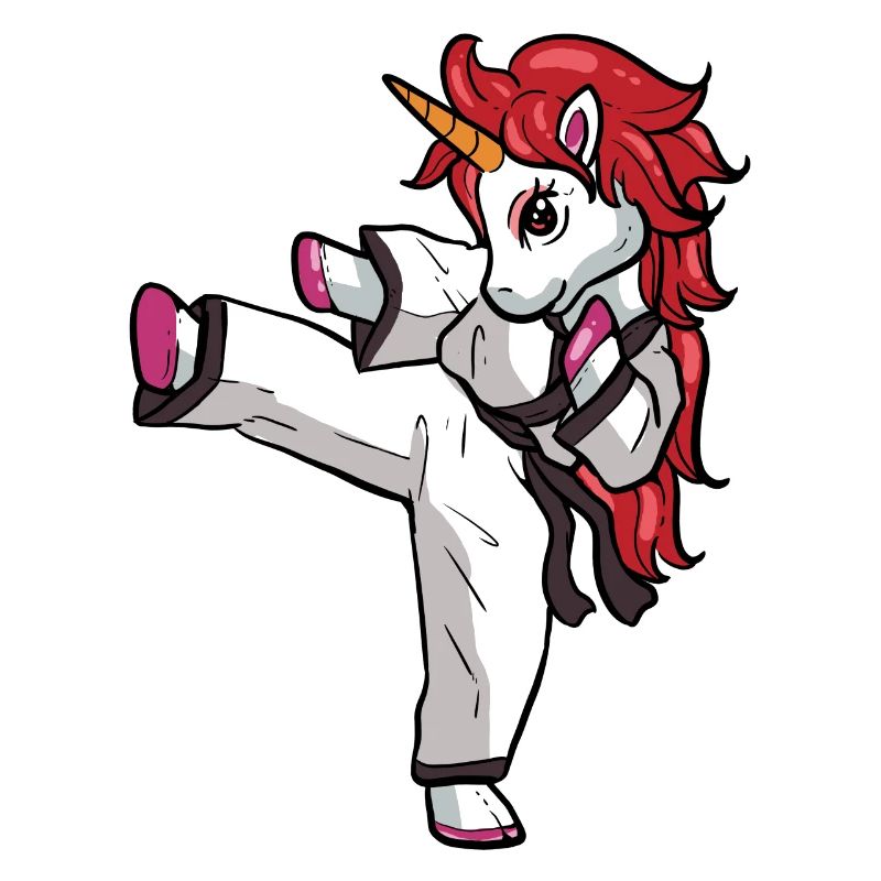Karate Einhorn Judo Kampf Kampfkunst Ninja Jitsu