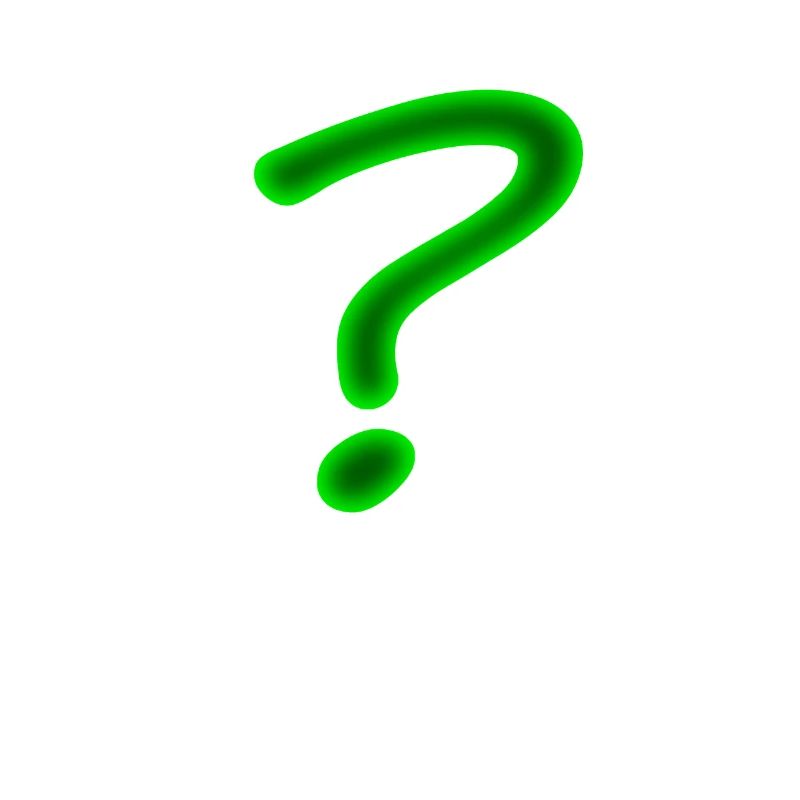 question mark bright