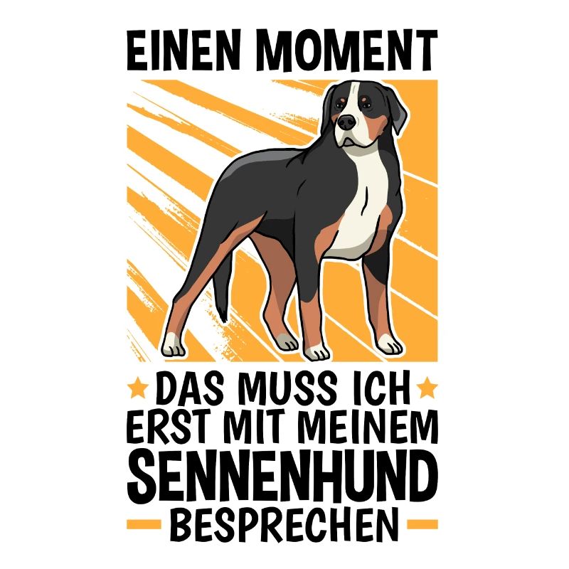 Mit Sennenhund besprechen Schweizer Sennenhund