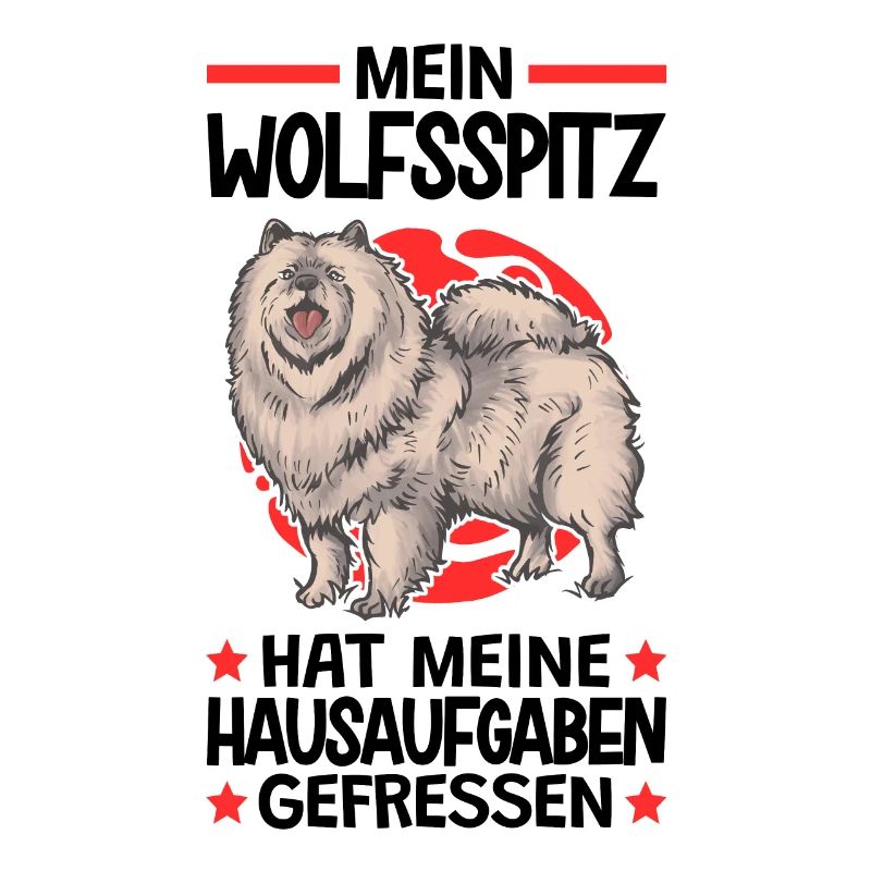 Wolfsspitz Hausaufgaben deutscher Spitz Keeshond