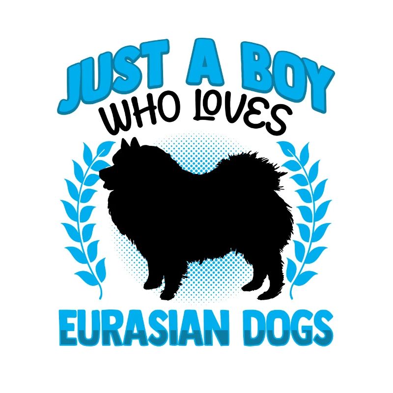 Boy the Eurasier loves Eurasian Spitz