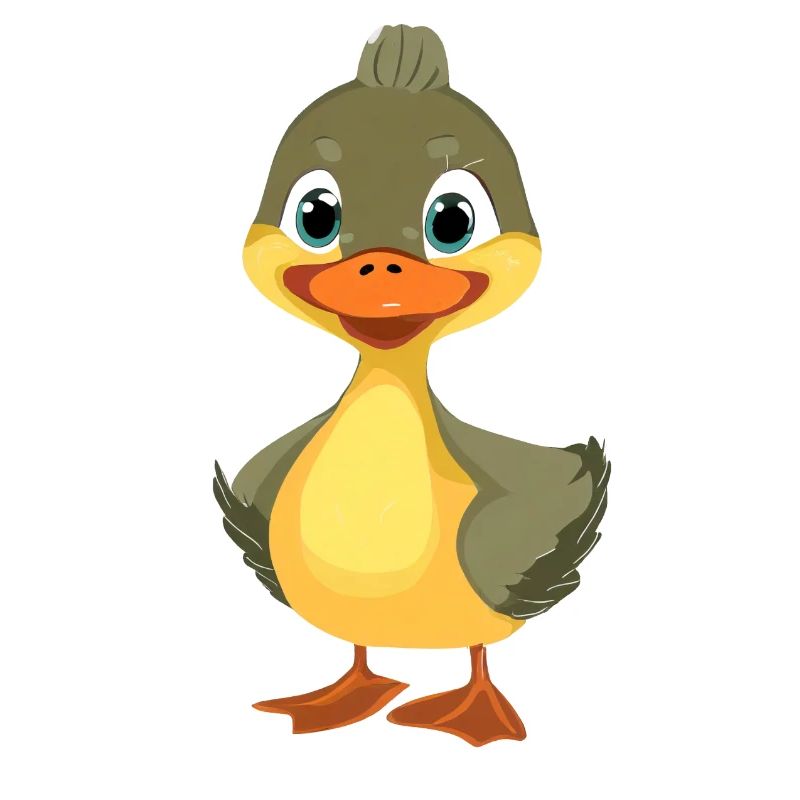Duck Chick Illustration