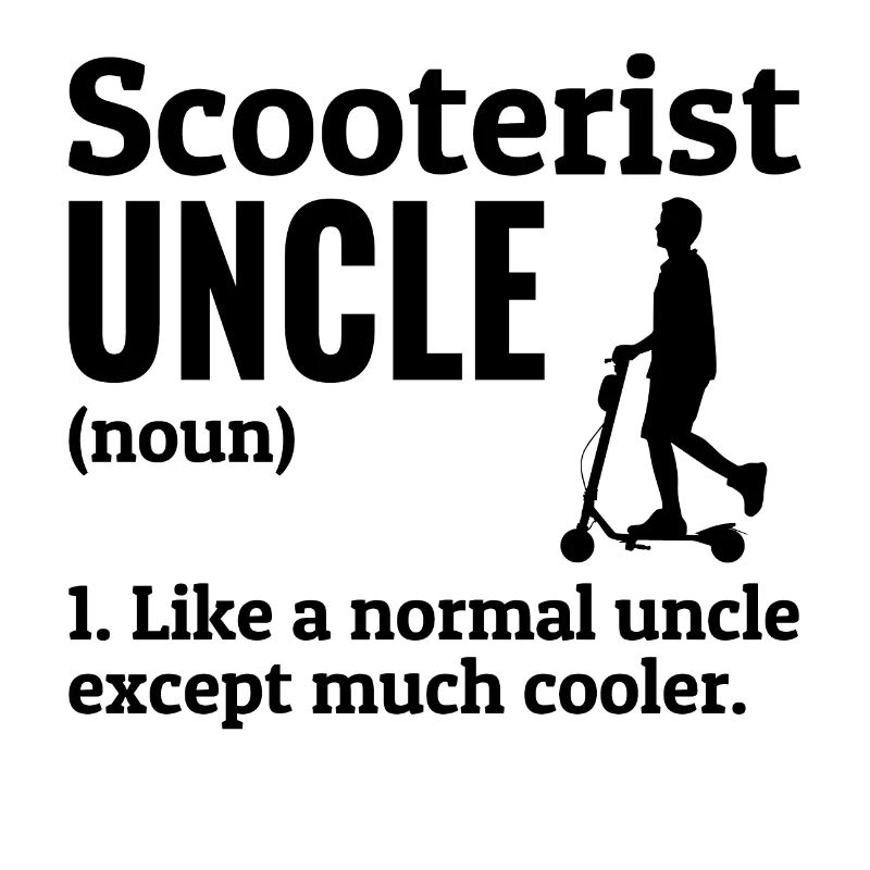 Electric Scooter Driver E-Scooter Scooterist Uncle